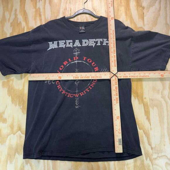 Vintage y2k megadeath world tour concert 1990s grail t-shirt - Picture 4 of 4
